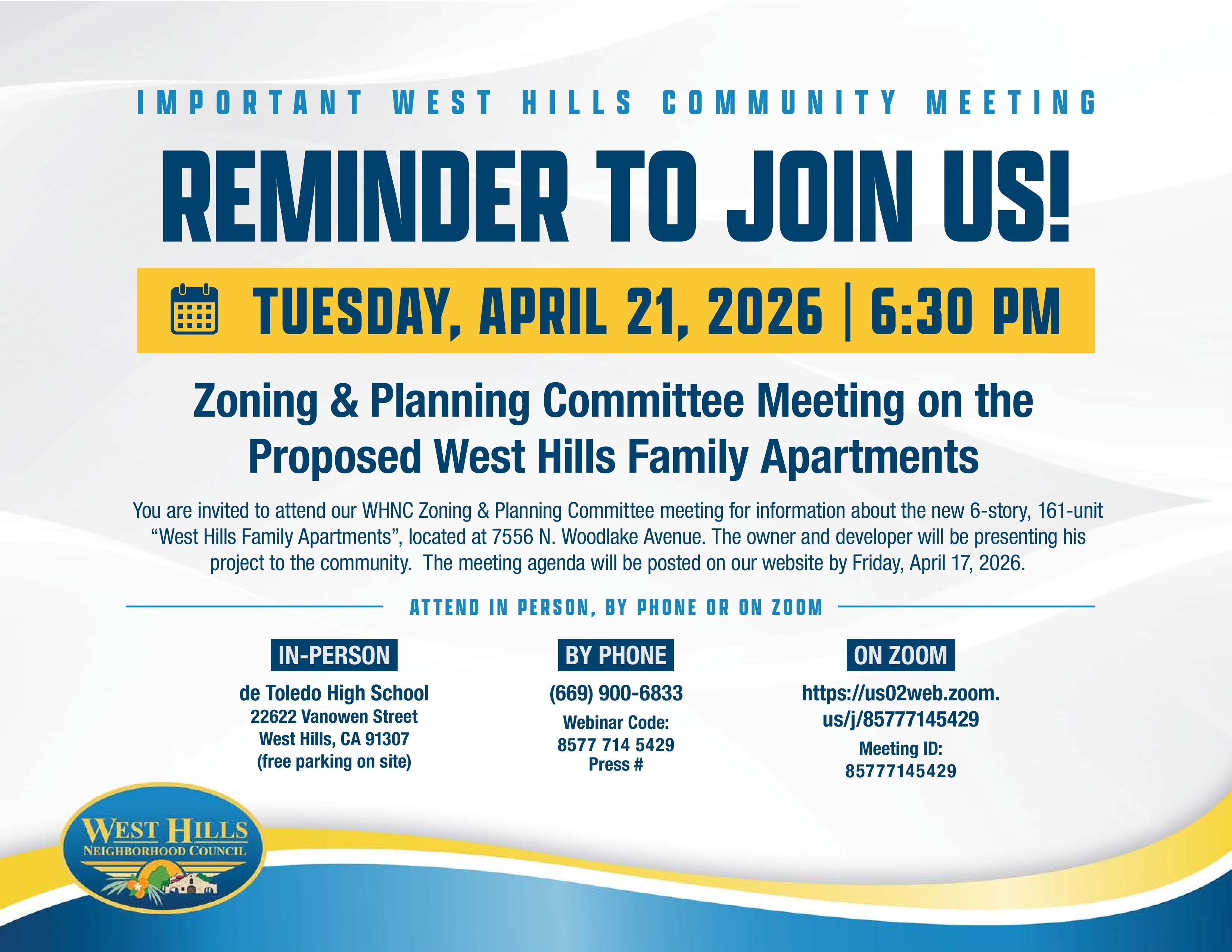 West Hills Family Apartments Project!