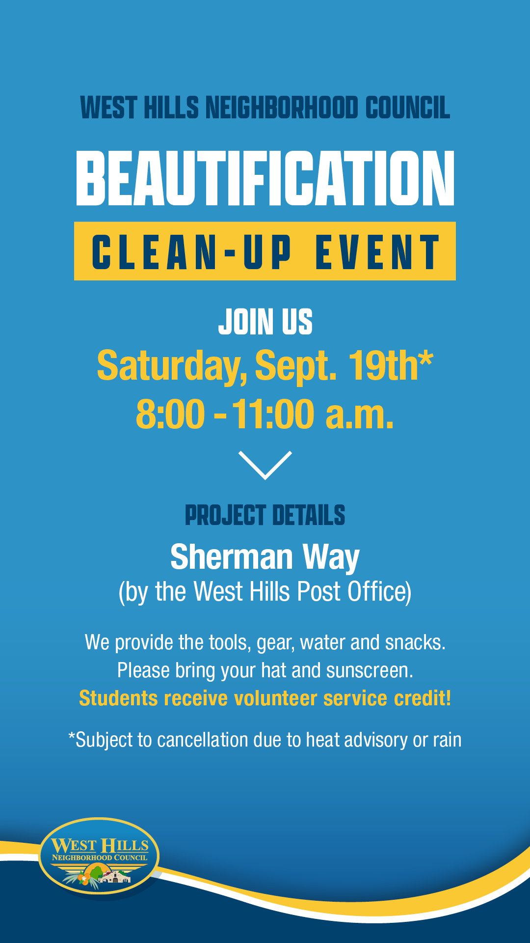 September 2026 Community Beautification Project